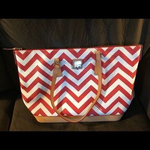 Dooney and Bourke Coated Canvas Zippered Tote